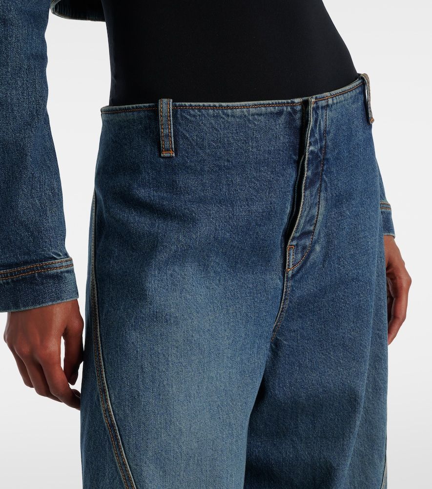 Alaïa Jeans barrel a vita media - Alaia - Modalova