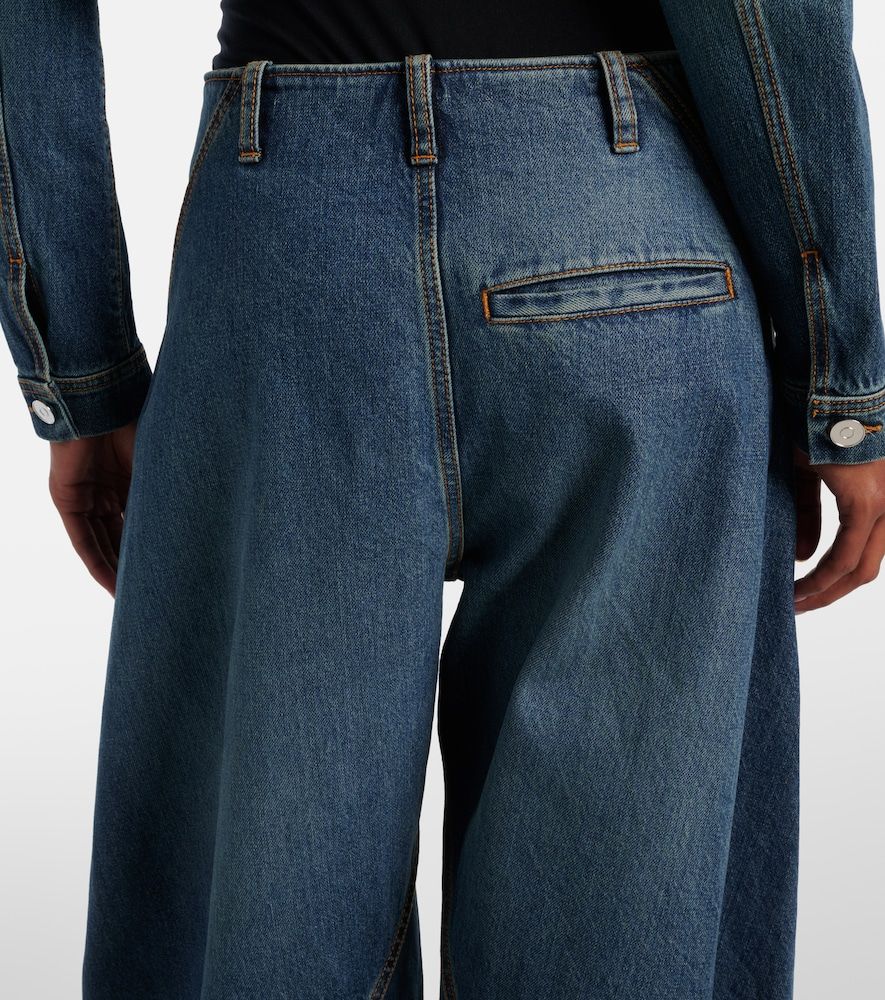 Alaïa Jeans barrel a vita media - Alaia - Modalova