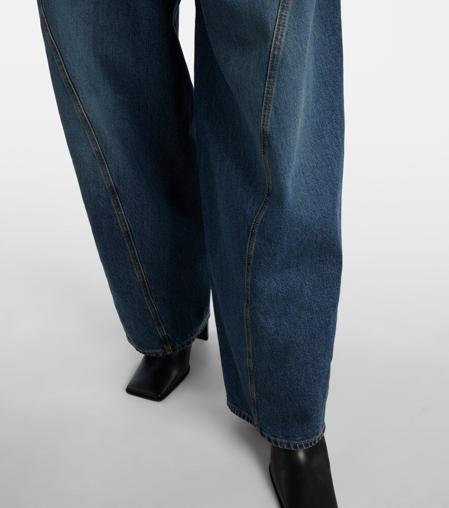 Alaïa Jeans barrel a vita media - Alaia - Modalova