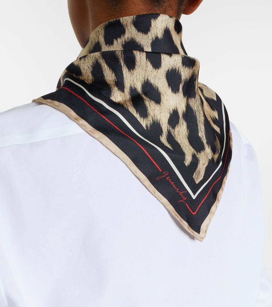 Givenchy Leopard-print silk scarf - Givenchy - Modalova