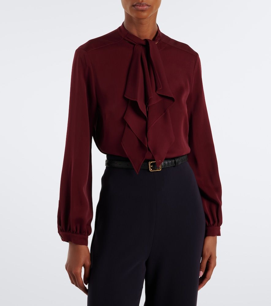 Max Mara Tie-neck silk blouse - Max Mara - Modalova