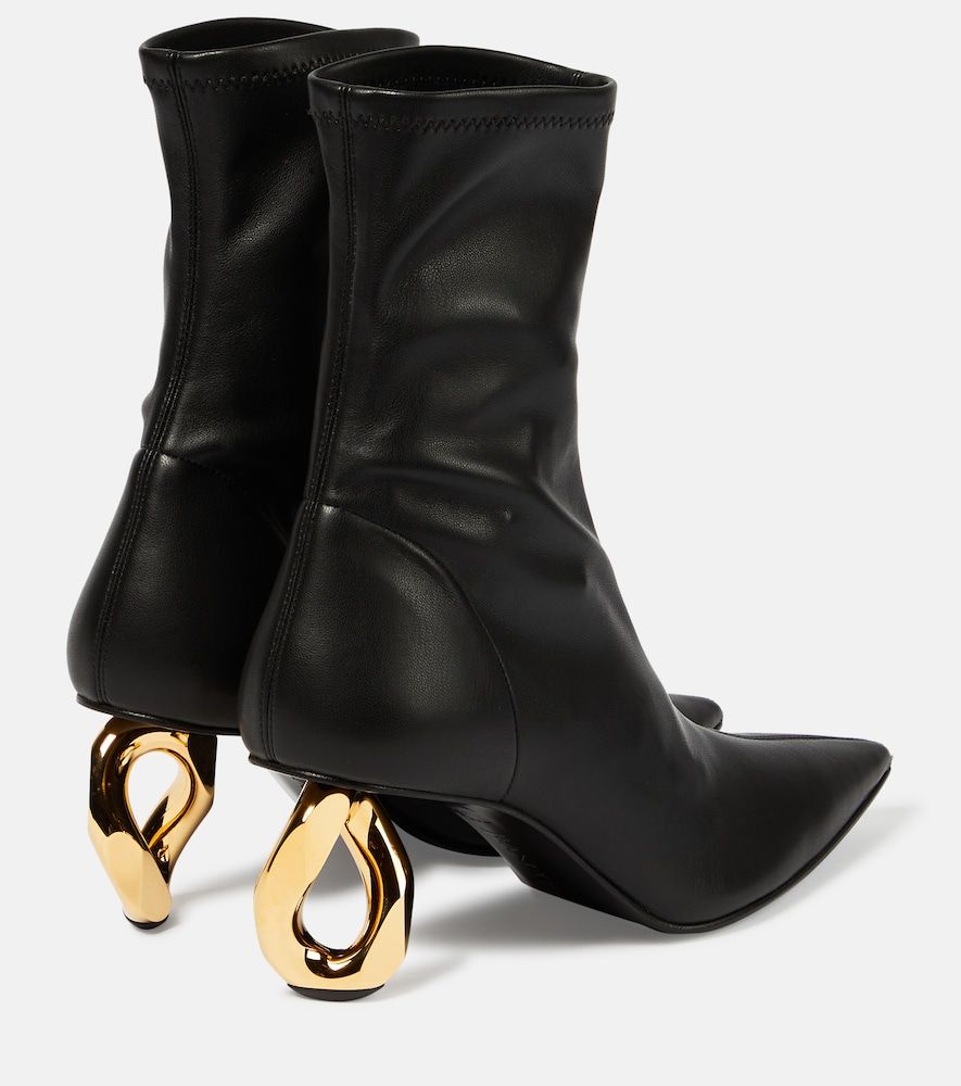 Chain leather ankle boots - JW Anderson - Modalova