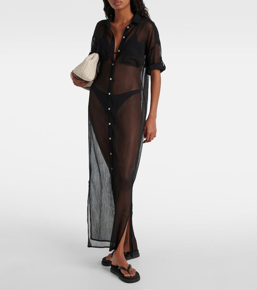 Jade Swim Mika mesh shirt dress - Jade Swim - Modalova