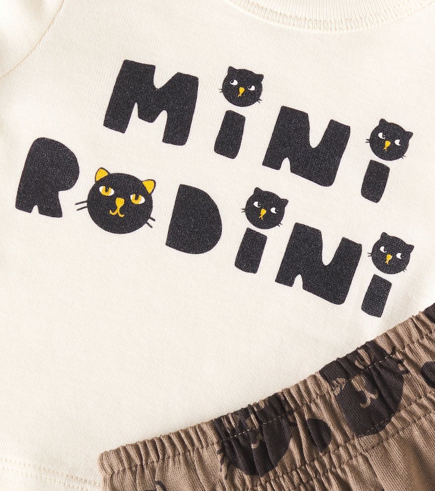 Bebé - set Cats de camiseta y pantalones - Mini Rodini - Modalova