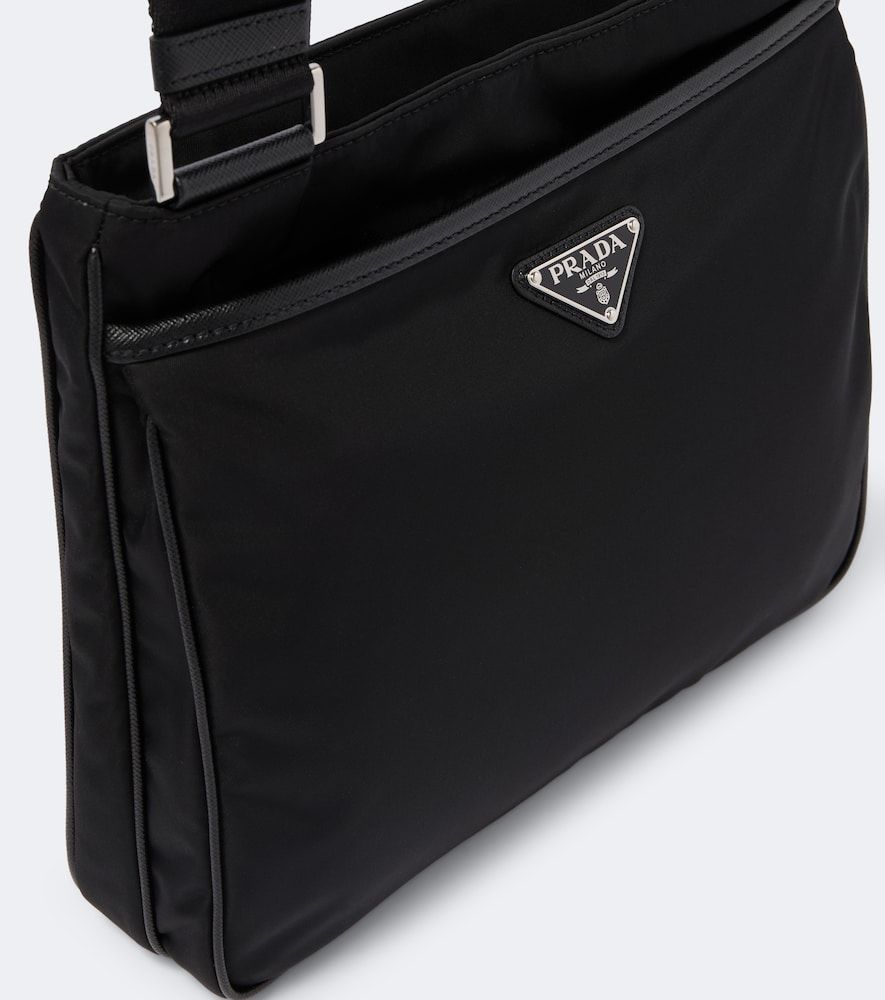 Bolso al hombro Re-Nylon con piel - Prada - Modalova