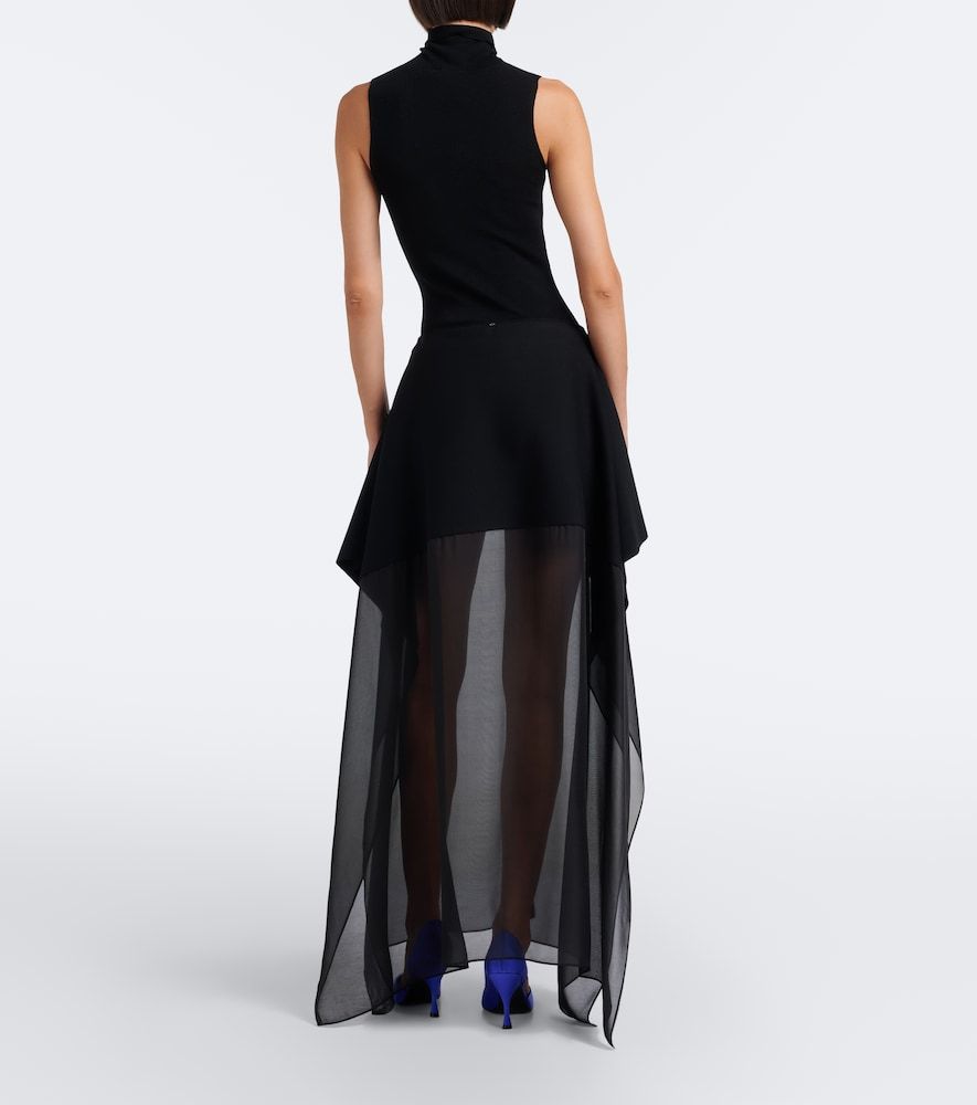 Falda larga de punto con seda - Sportmax - Modalova