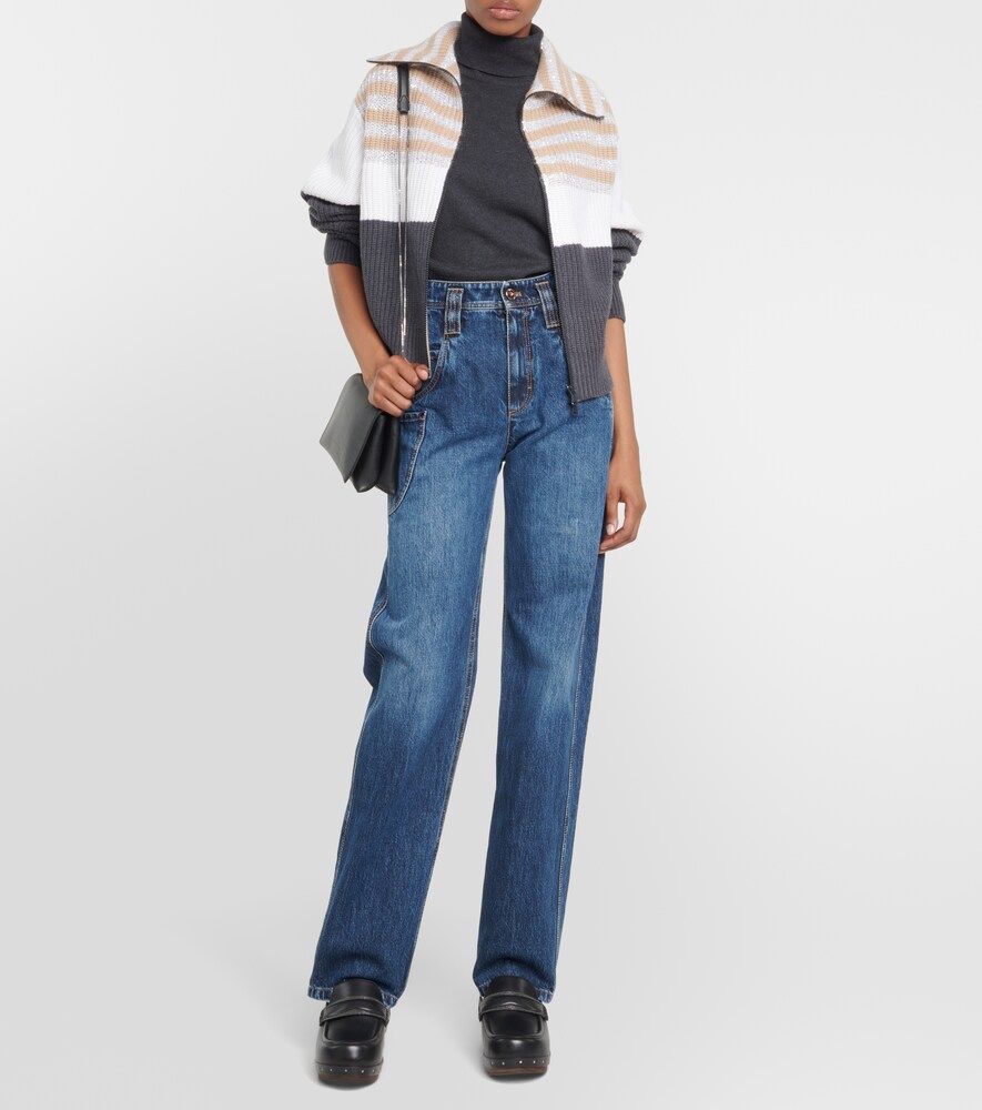 Mid-Rise Wide-Leg Jeans - Brunello Cucinelli - Modalova