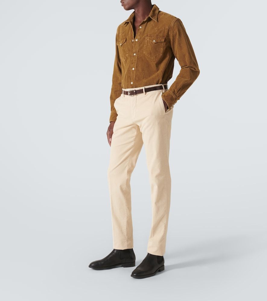 Pantalones slim de pana de algodón - Slowear - Modalova