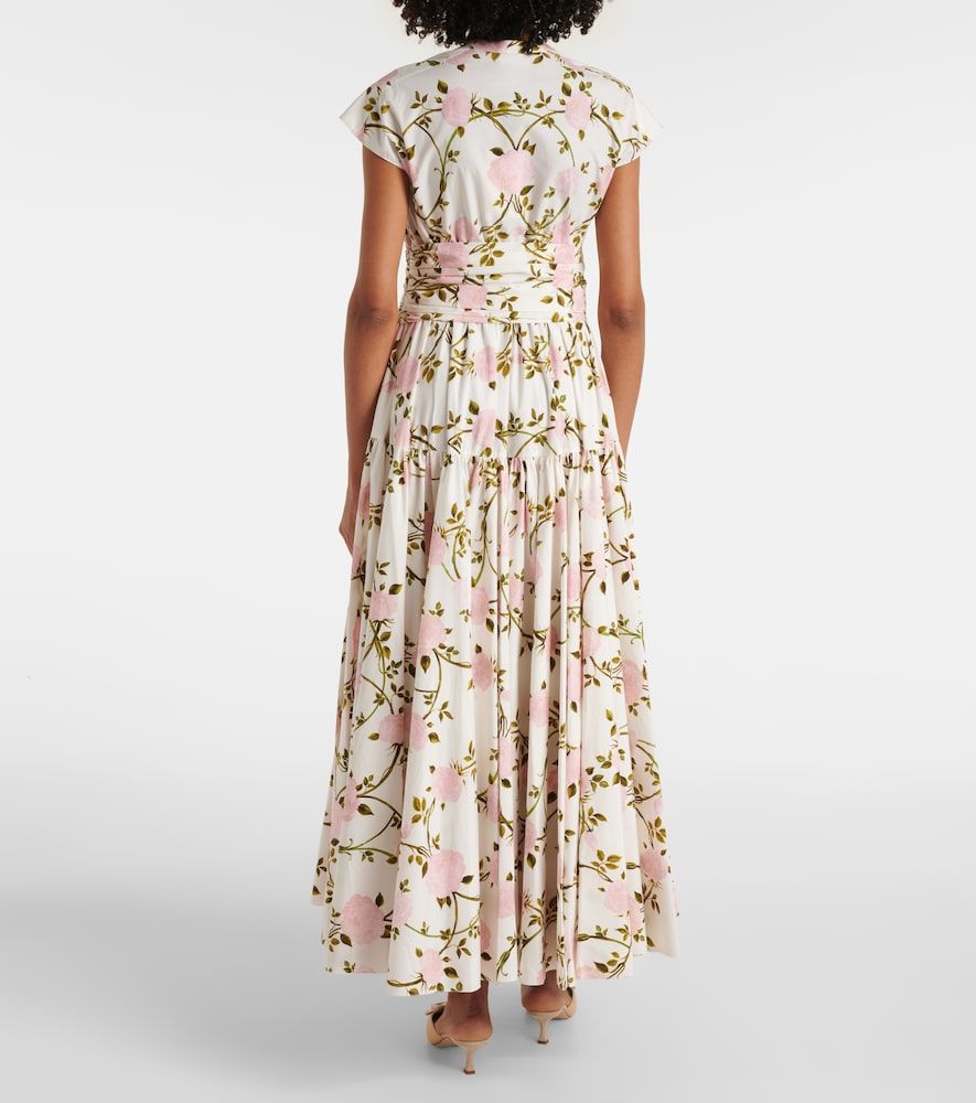 Abito lungo in cotone con stampa floreale - Giambattista Valli - Modalova