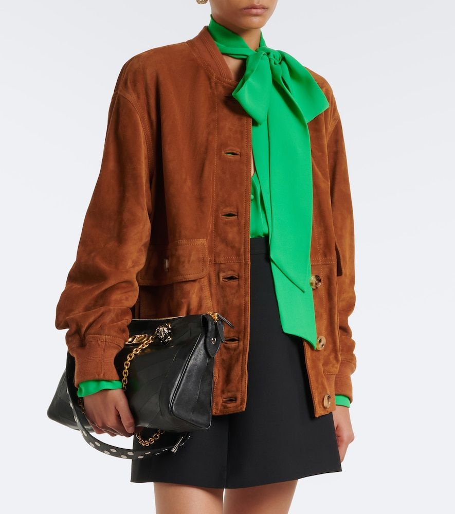 Valentino Caban suede bomber jacket - Valentino - Modalova