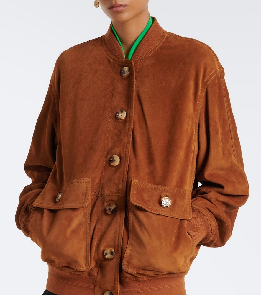 Valentino Caban suede bomber jacket - Valentino - Modalova