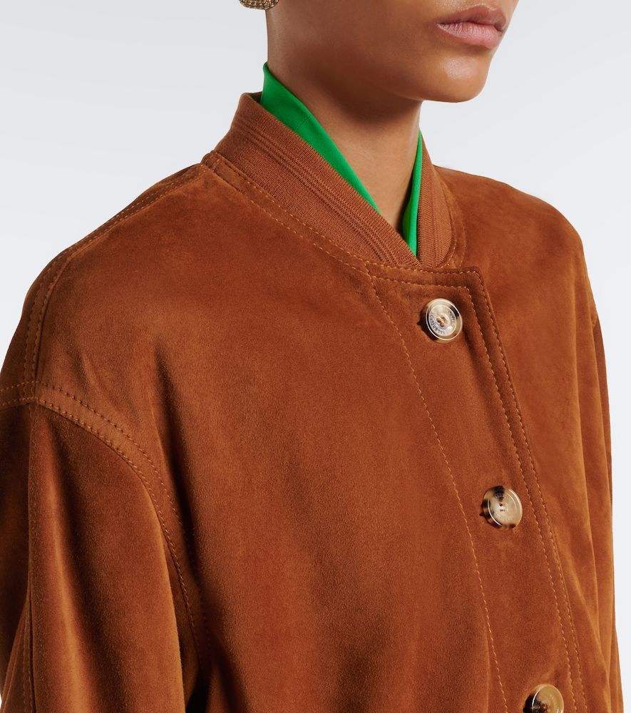 Valentino Caban suede bomber jacket - Valentino - Modalova