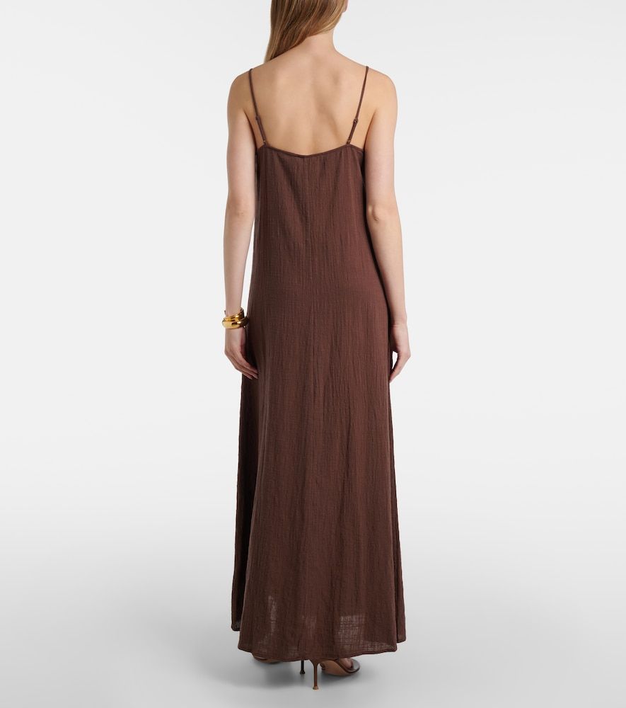 Vestido largo Laura de gasa de algodón - Staud - Modalova