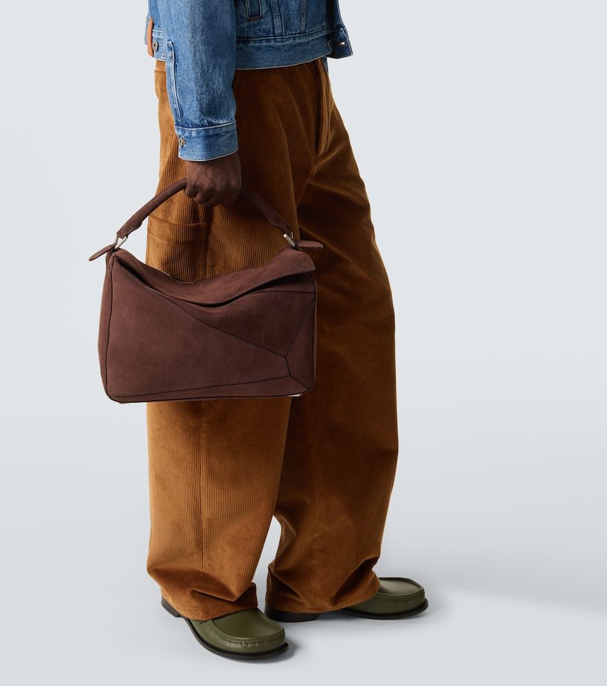 Bolso al hombro Puzzle Large de ante - Loewe - Modalova