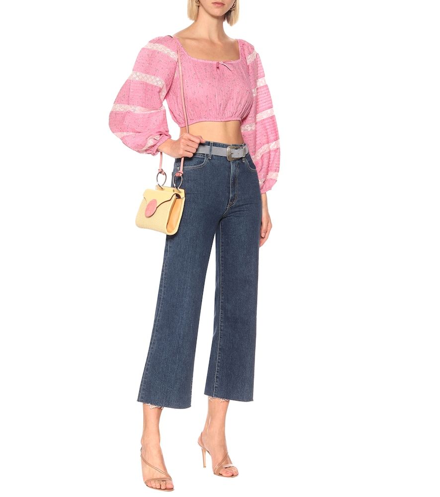 Top Albertina de algodón floral - LoveShackFancy - Modalova