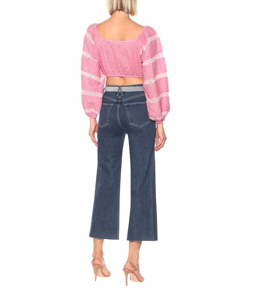 Top Albertina de algodón floral - LoveShackFancy - Modalova