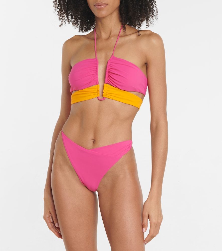 Nensi Dojaka Top bikini con ruches - Nensi Dojaka - Modalova