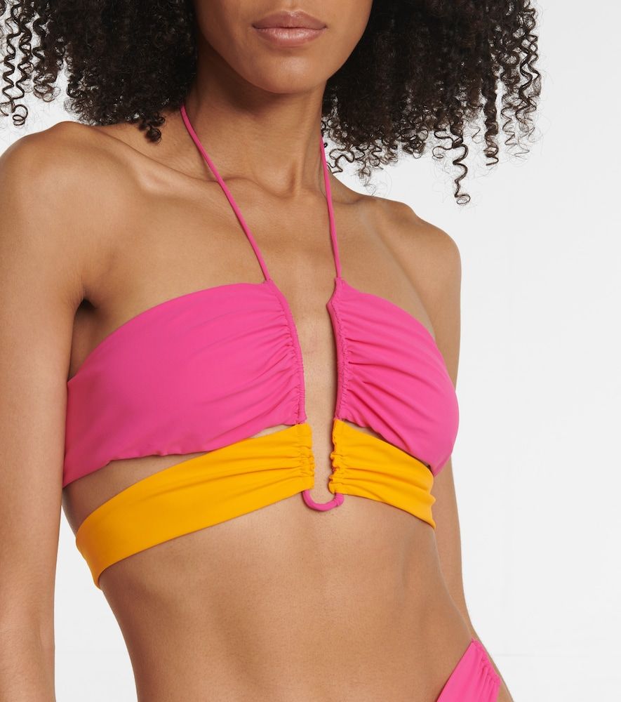 Nensi Dojaka Top bikini con ruches - Nensi Dojaka - Modalova