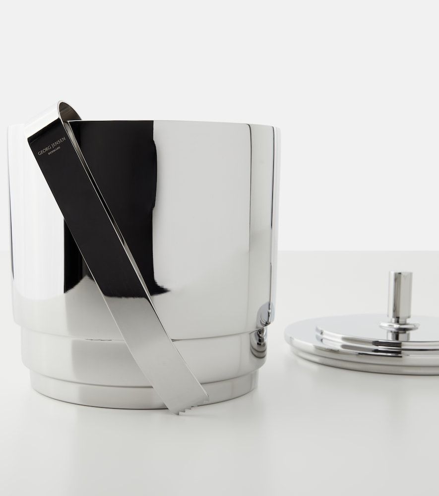 Set di pinze e secchiello per il ghiaccio Manhattan in acciaio inox - Georg Jensen - Modalova