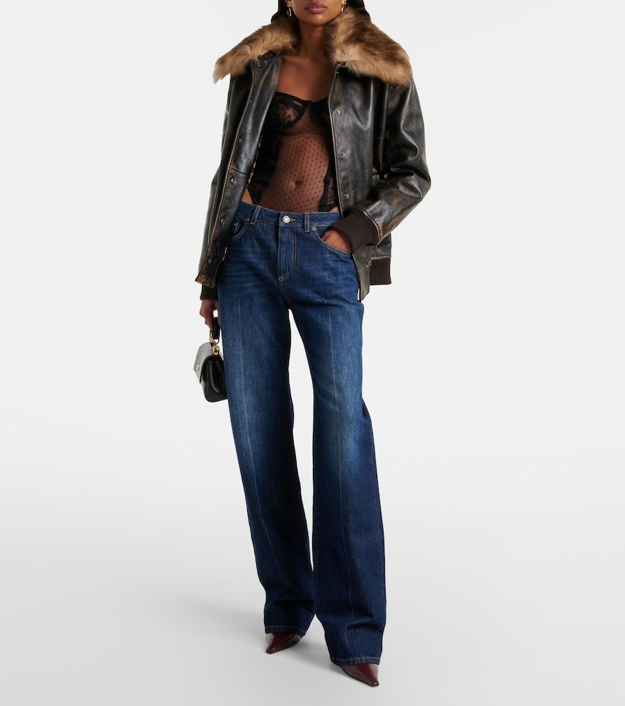 Jeans flared a vita media - Dolce&Gabbana - Modalova