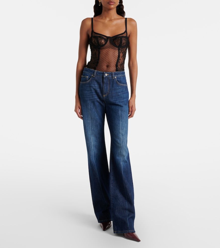 Jeans flared a vita media - Dolce&Gabbana - Modalova