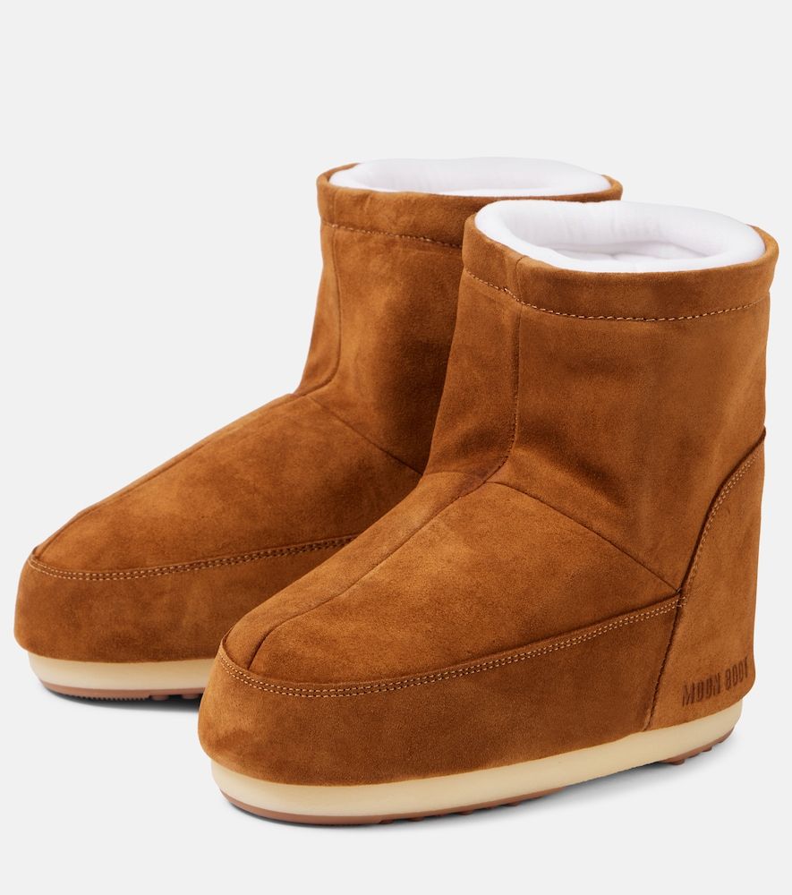 Schneestiefel Icon Low aus Veloursleder - Moon Boot - Modalova