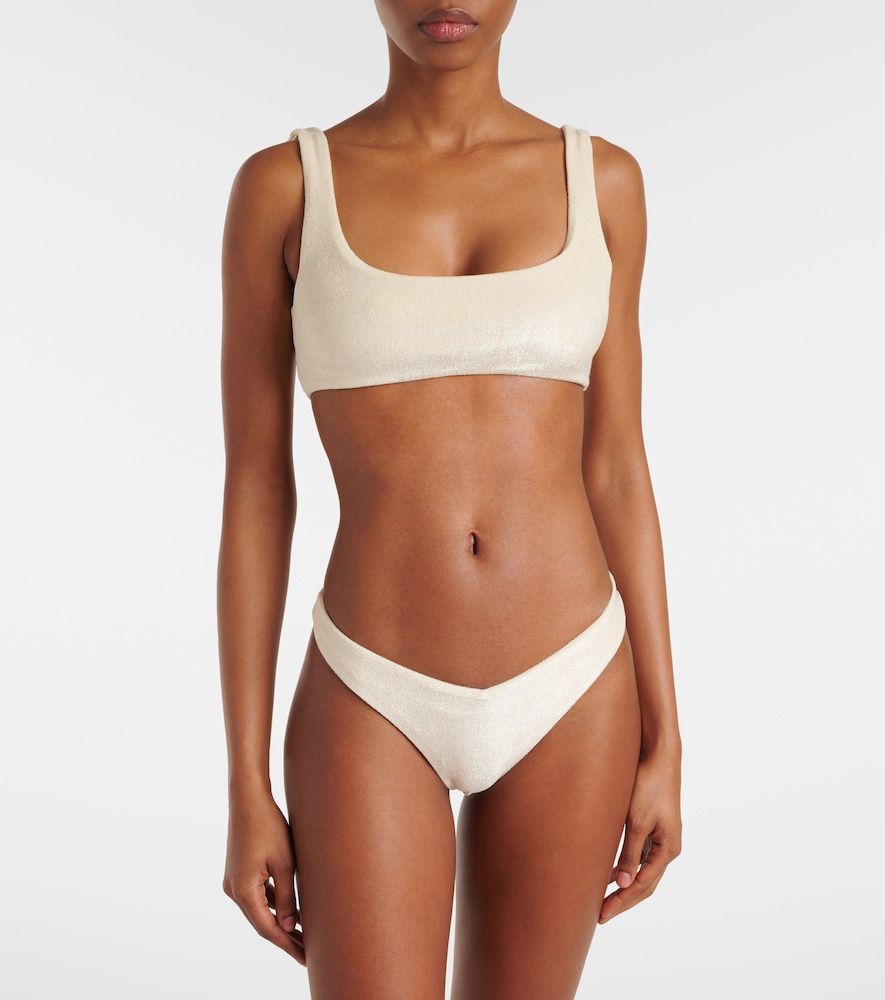 Rounded Edges terry bikini top - Jade Swim - Modalova