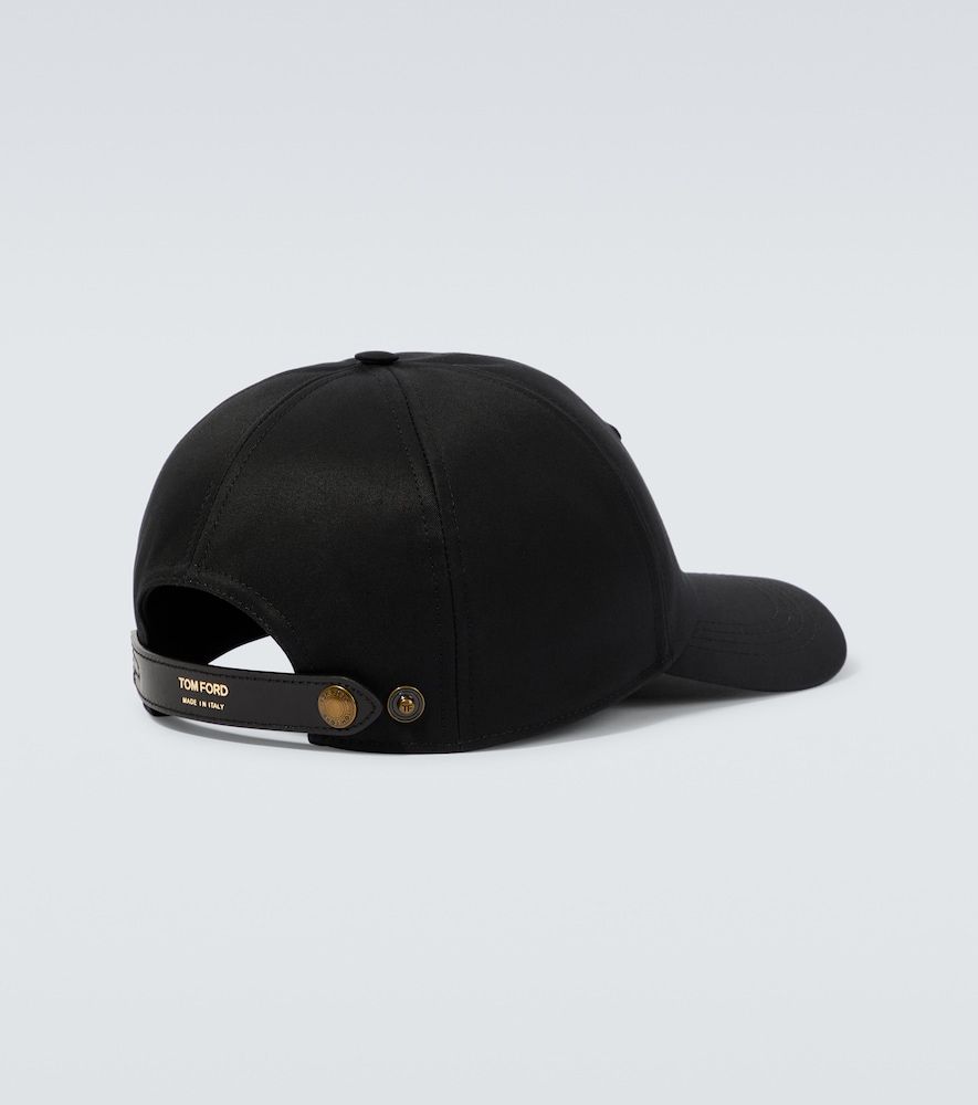 Gorra de lona y piel bordada - Tom Ford - Modalova