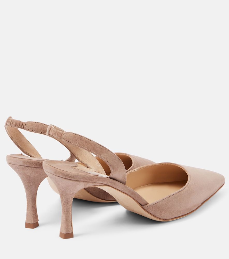 Slingback-Pumps Carolyne 70 aus Veloursleder - Manolo Blahnik - Modalova