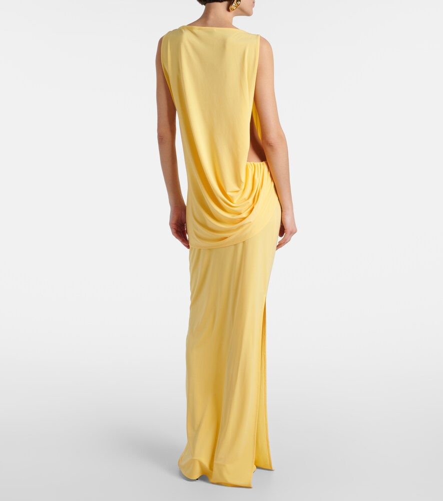 Abito lungo Peplo in jersey con ruches - Jacquemus - Modalova