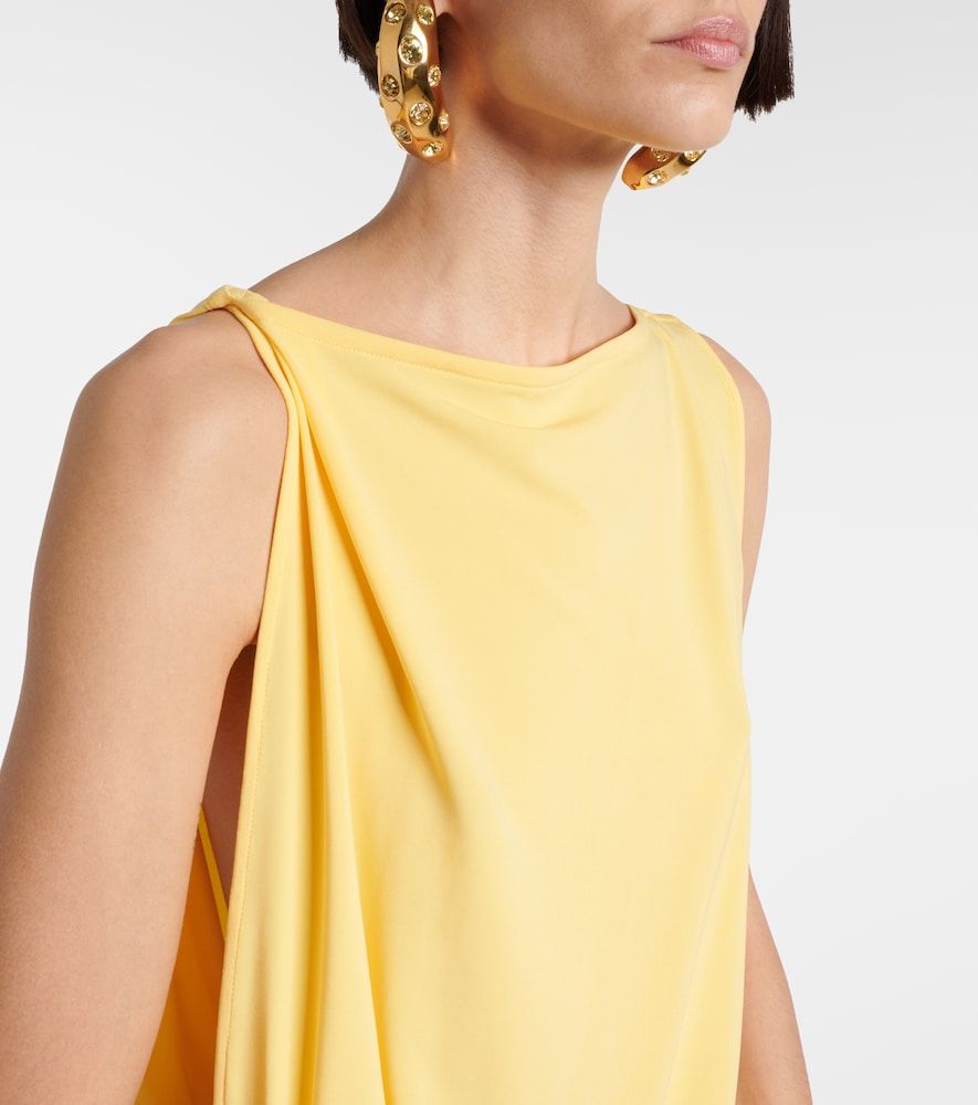 Abito lungo Peplo in jersey con ruches - Jacquemus - Modalova