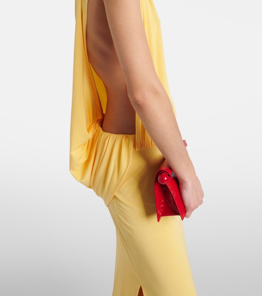 Abito lungo Peplo in jersey con ruches - Jacquemus - Modalova