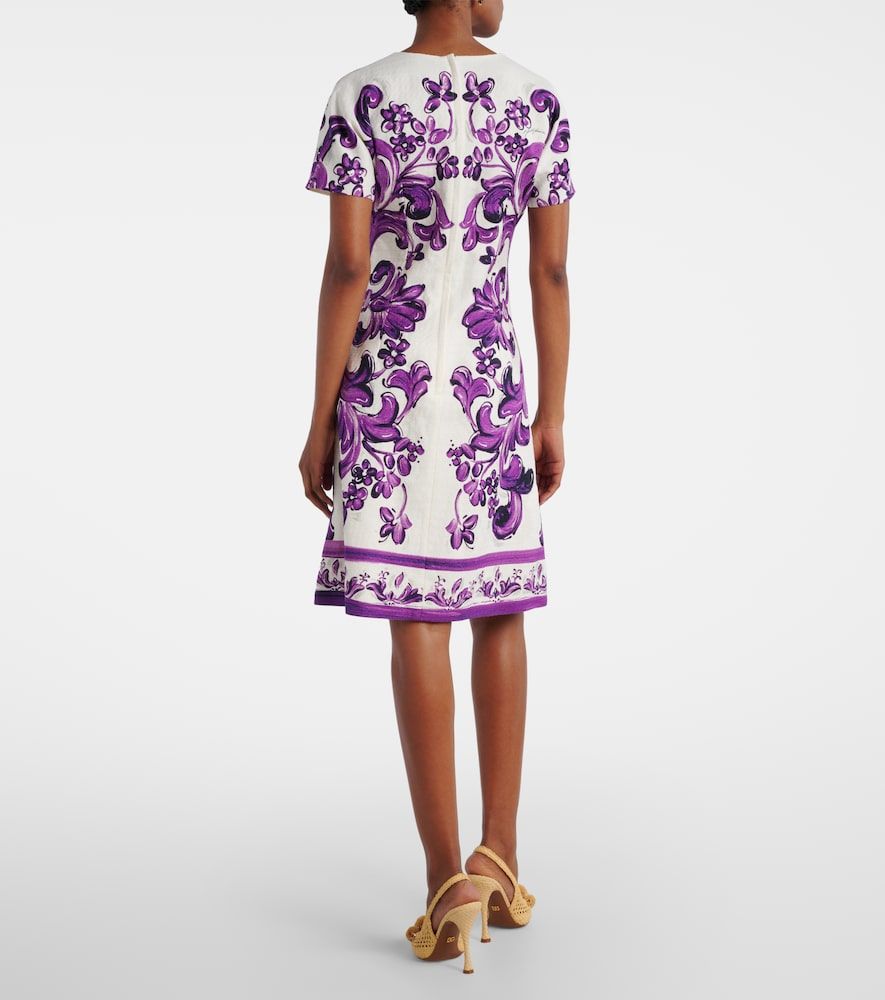 Vestido corto Majolica estampado - Dolce&Gabbana - Modalova