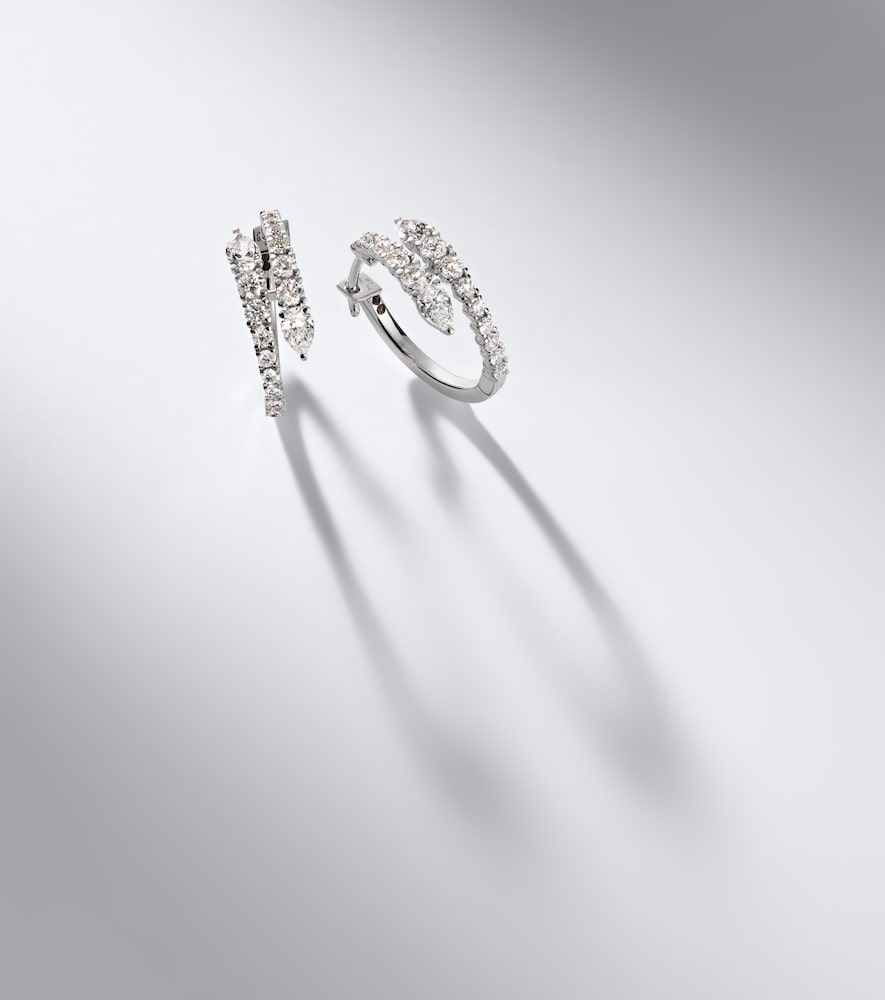 Pendientes Diamond Twist de oro blanco de 18 ct con diamantes - Bucherer Fine Jewellery - Modalova