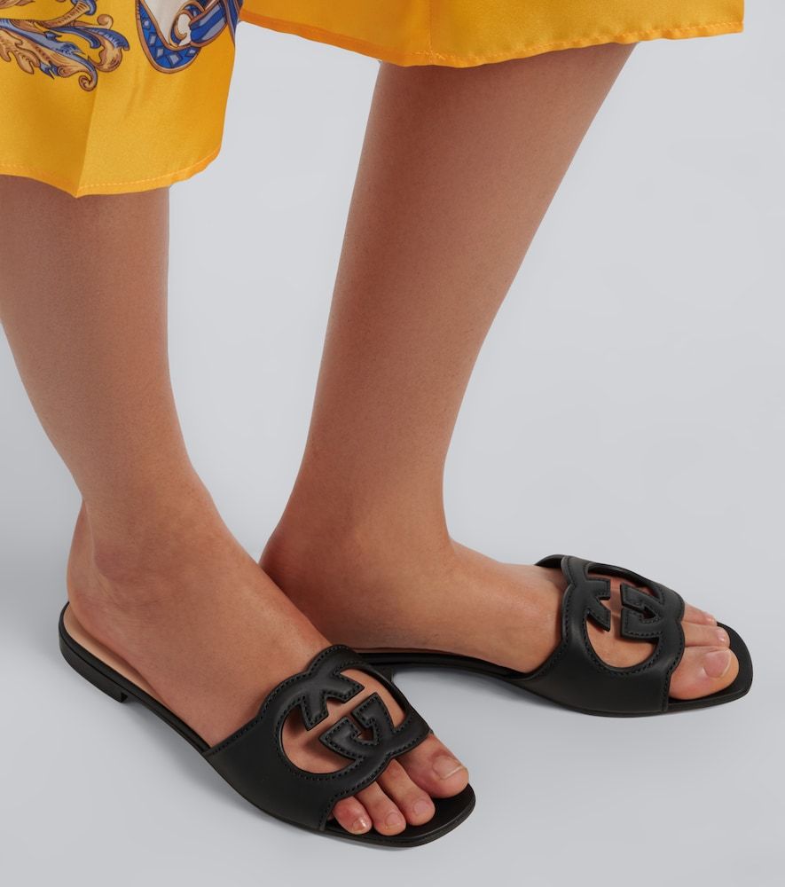 Sandali Interlocking G in pelle - Gucci - Modalova