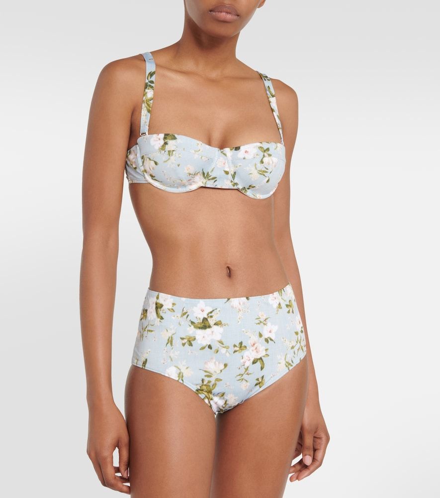 Braga de bikini de tiro alto floral - Erdem - Modalova