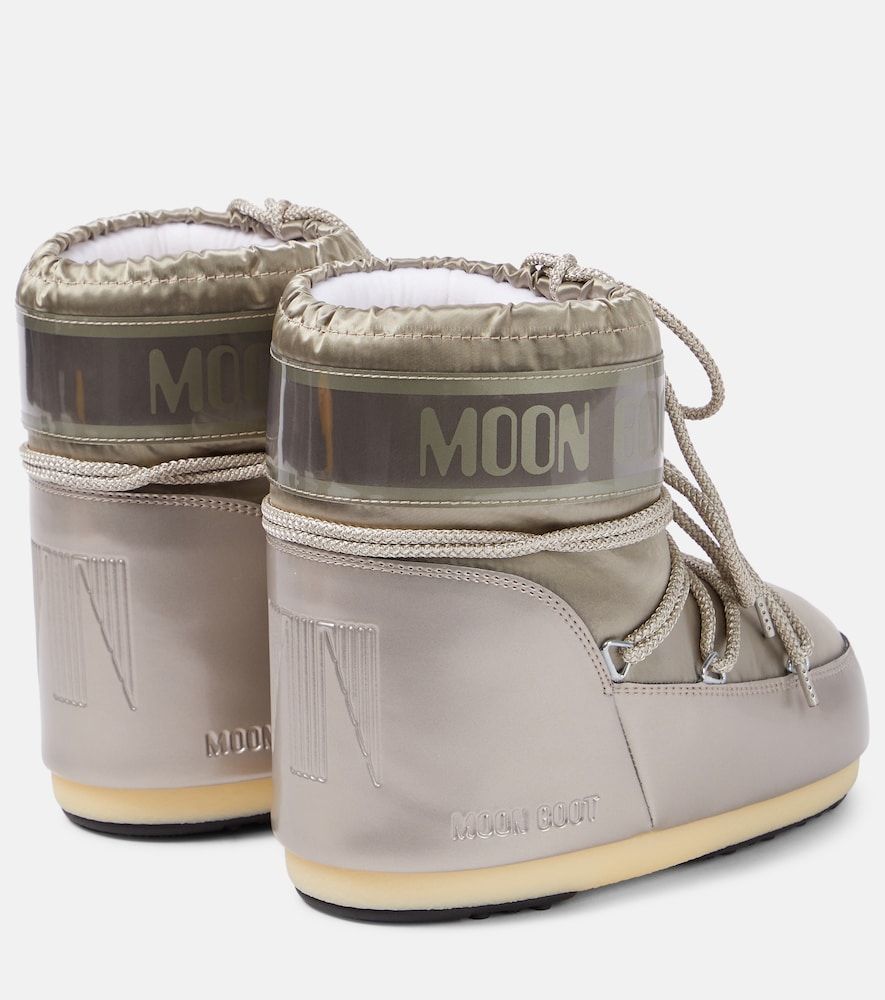 Schneestiefel Icon Low Glance aus Satin - Moon Boot - Modalova