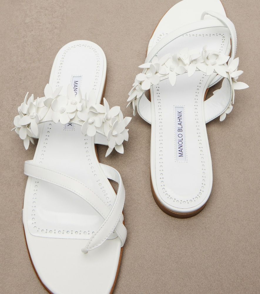 Sandalen Fiosa aus Leder - Manolo Blahnik - Modalova