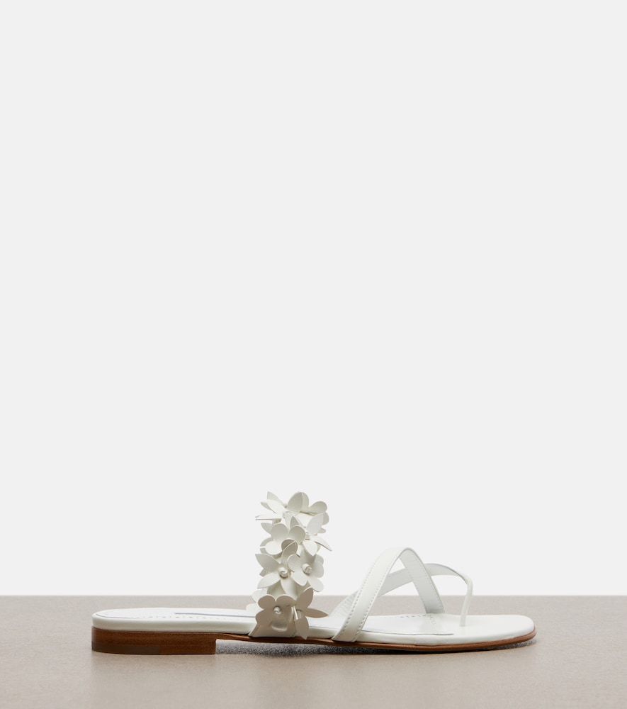 Sandalen Fiosa aus Leder - Manolo Blahnik - Modalova
