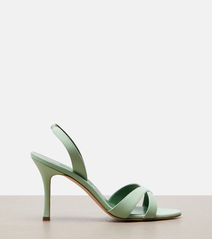 Slingback-Sandalen Callasli aus Leder - Manolo Blahnik - Modalova