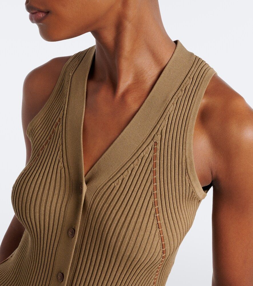 Top in maglia a coste di misto cotone - Max Mara - Modalova