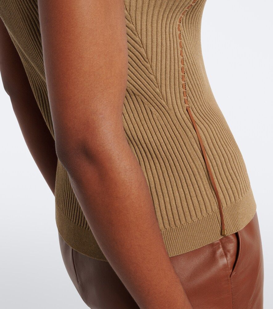 Top in maglia a coste di misto cotone - Max Mara - Modalova