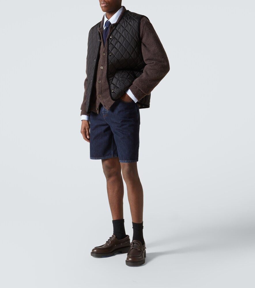 Shorts di jeans a vita media - Burberry - Modalova