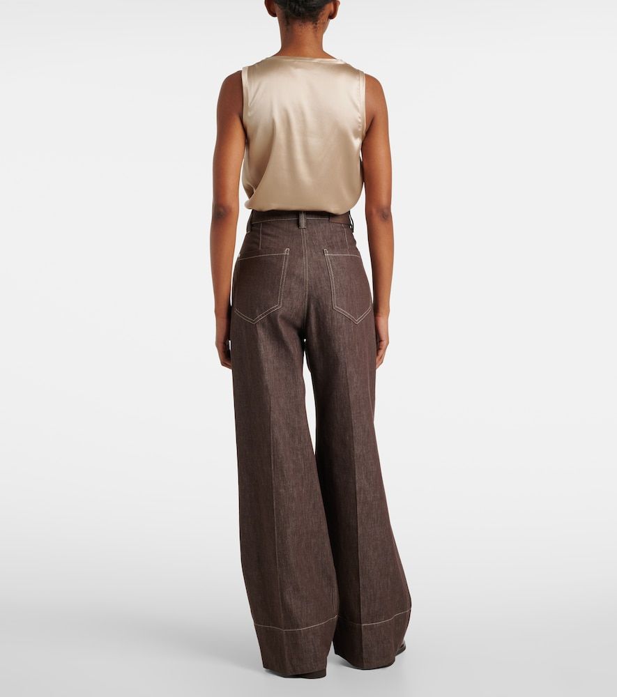 Wide-Leg Mid-Rise Jeans - Brunello Cucinelli - Modalova