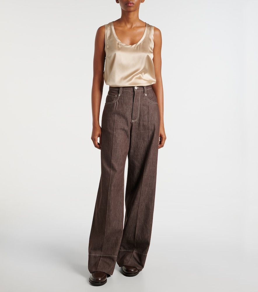Wide-Leg Mid-Rise Jeans - Brunello Cucinelli - Modalova