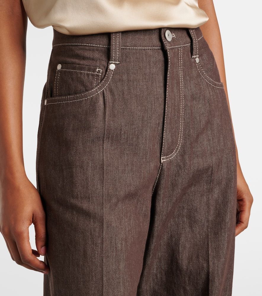 Wide-Leg Mid-Rise Jeans - Brunello Cucinelli - Modalova