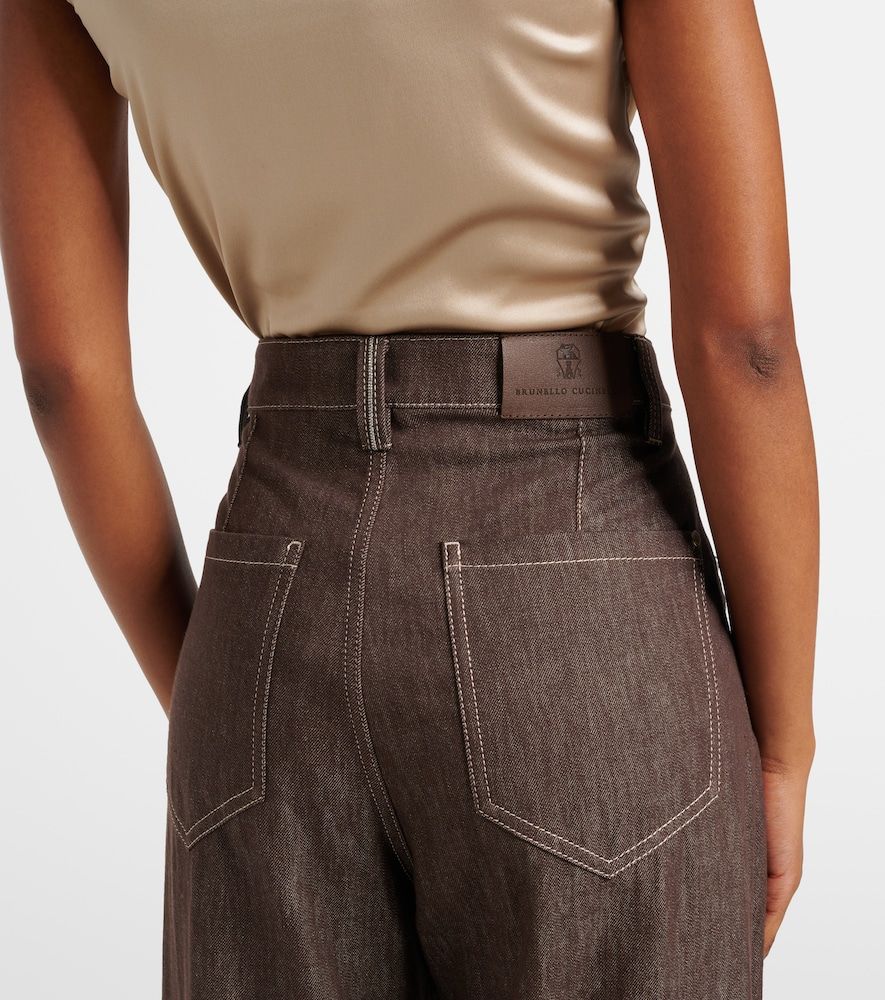 Wide-Leg Mid-Rise Jeans - Brunello Cucinelli - Modalova