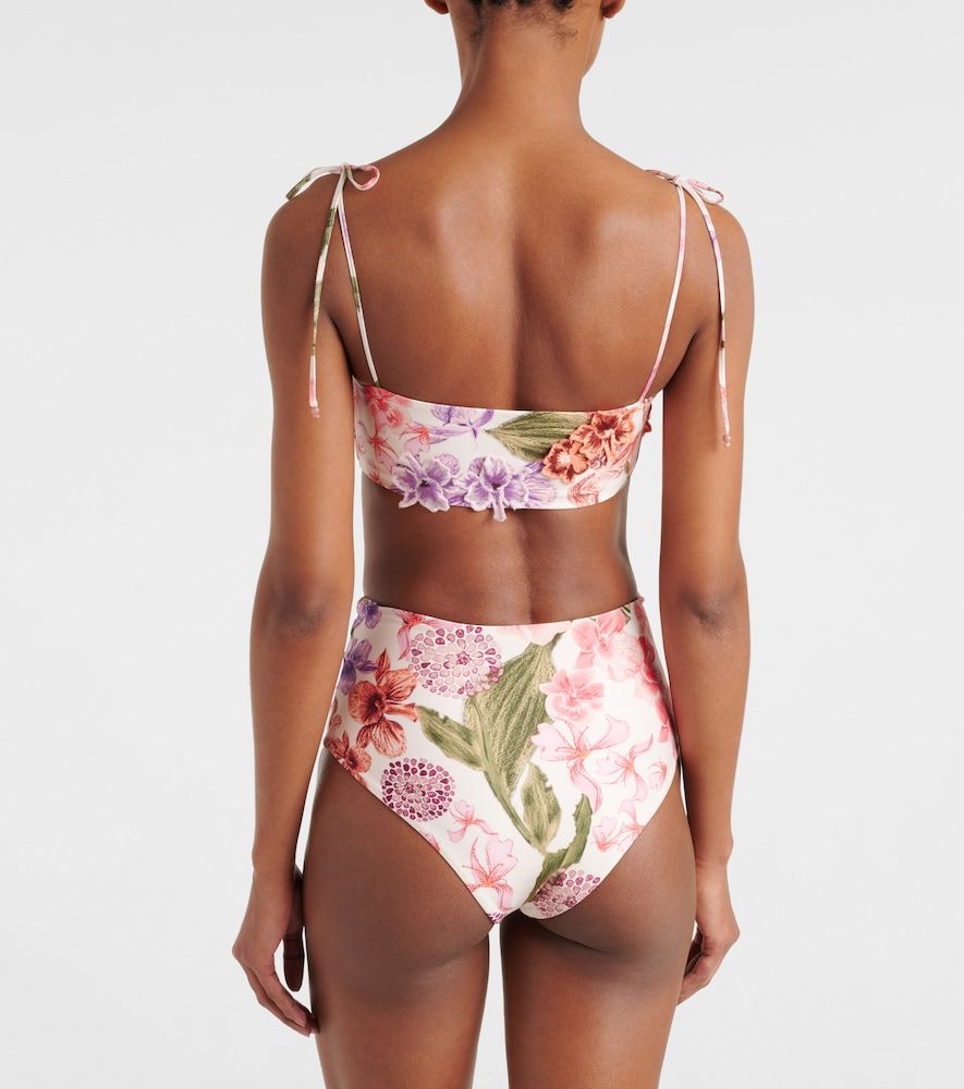 Braga de bikini de tiro alto floral - Agua by Agua Bendita - Modalova