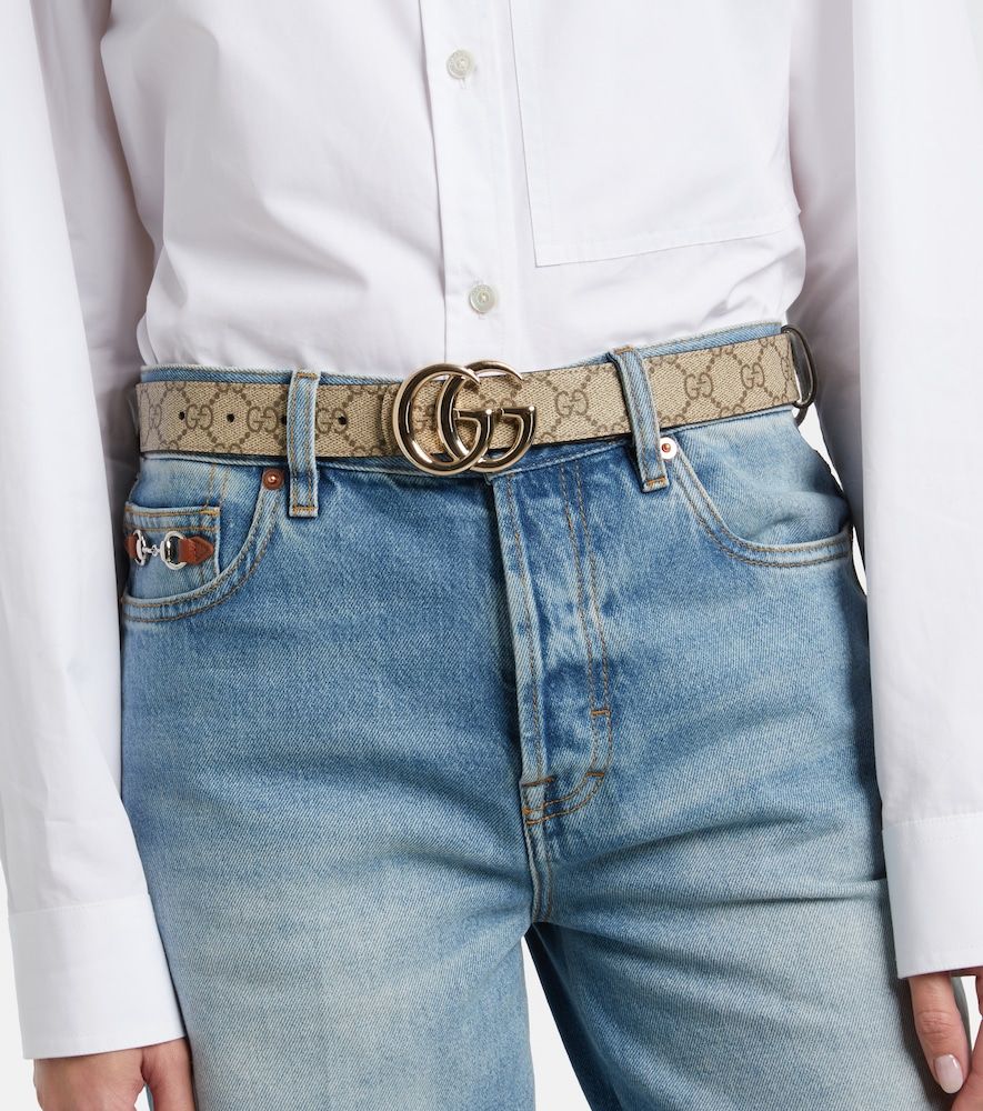 Wendbarer Gürtel GG Marmont aus Leder - Gucci - Modalova