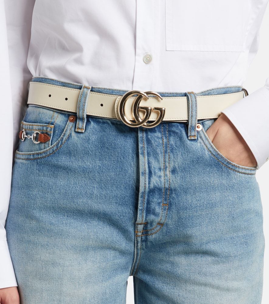 Wendbarer Gürtel GG Marmont aus Leder - Gucci - Modalova
